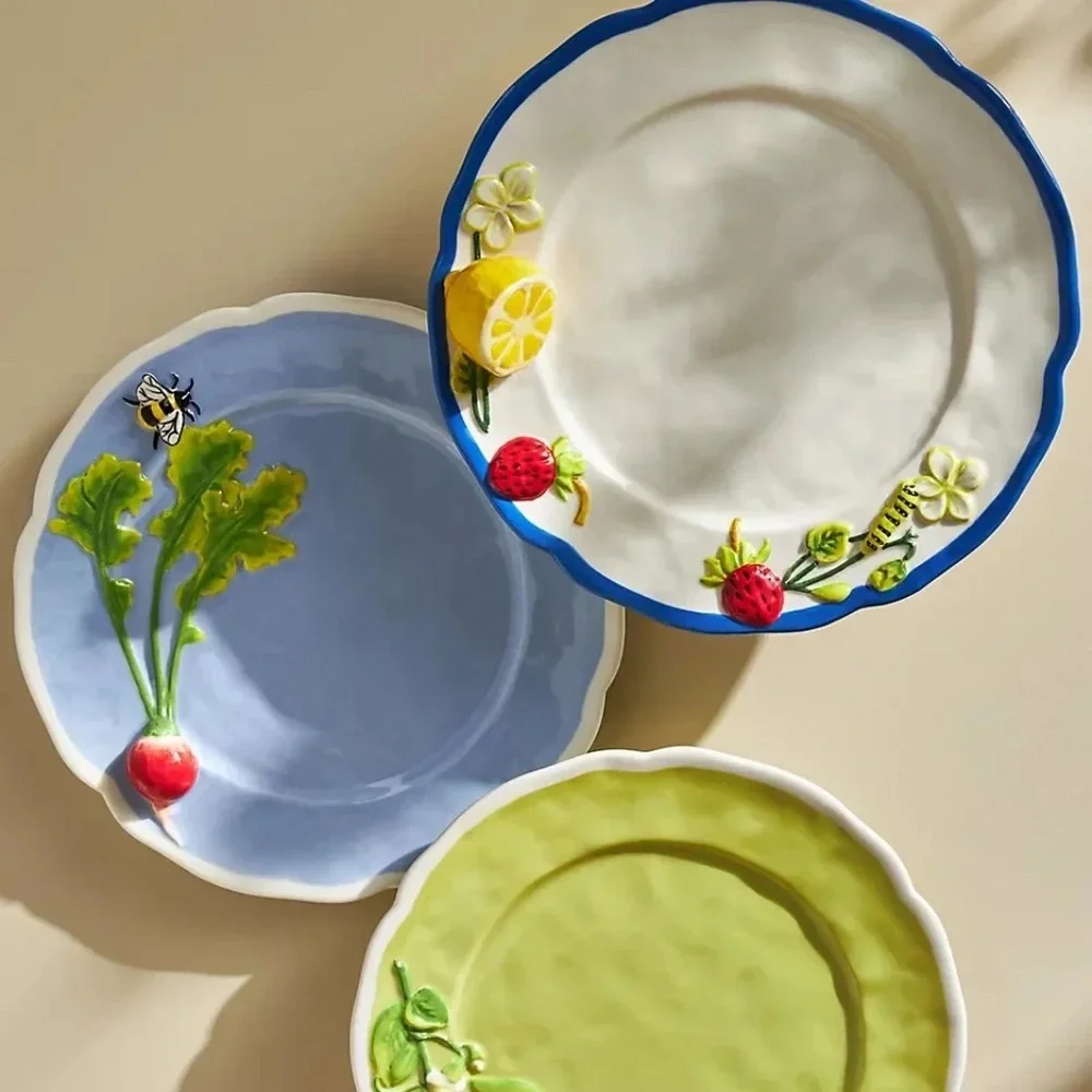 NWT Anthropologie Faye Dessert Plate